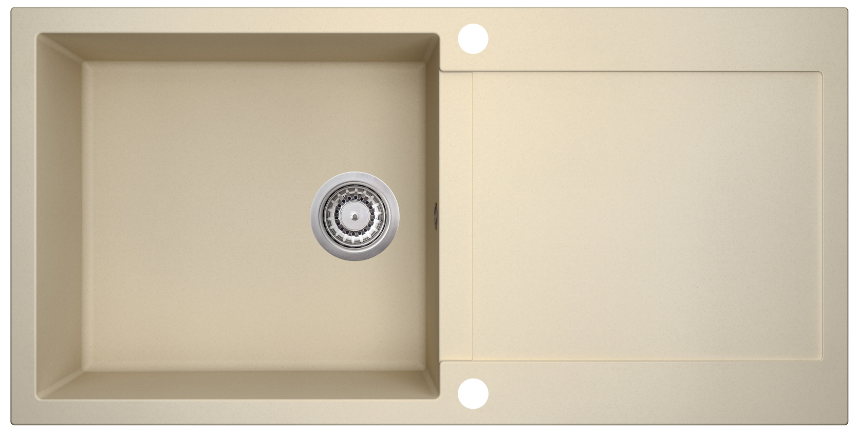 Evido Cubo XL 6S csepptálcás gránit mosogató 1000 x 500 x 200 mm bézs - 105534