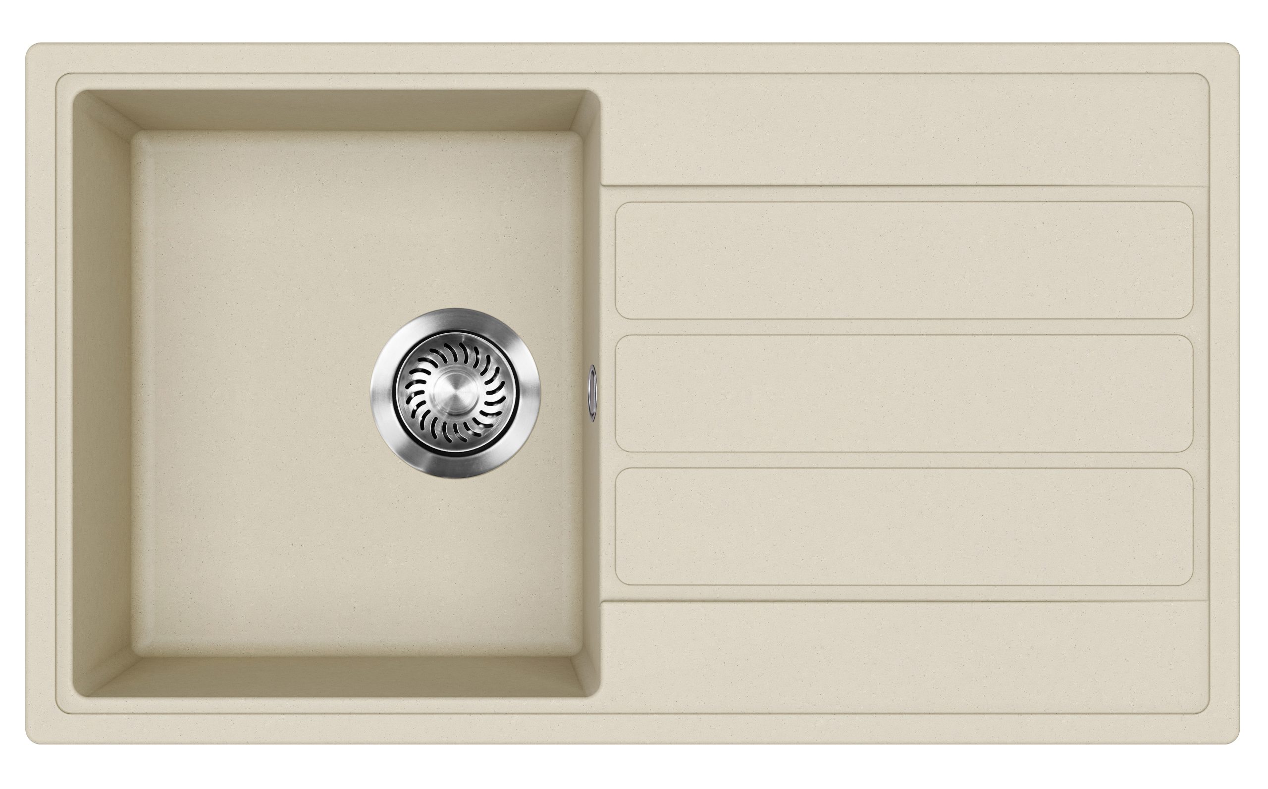 EVIDO Easy 45S gránit mosogató, 760 x 440 mm, bézs