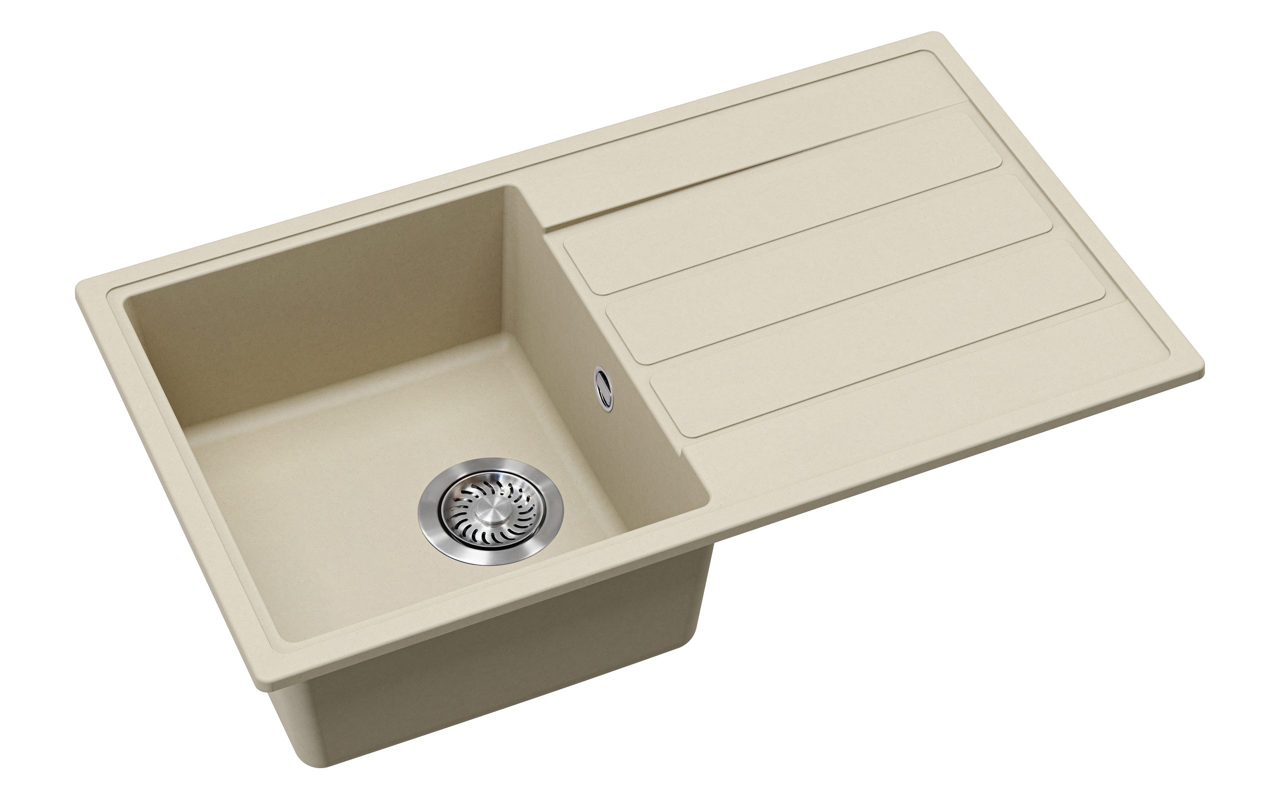 EVIDO Easy 45S gránit mosogató, 760 x 440 mm, bézs - Image 2