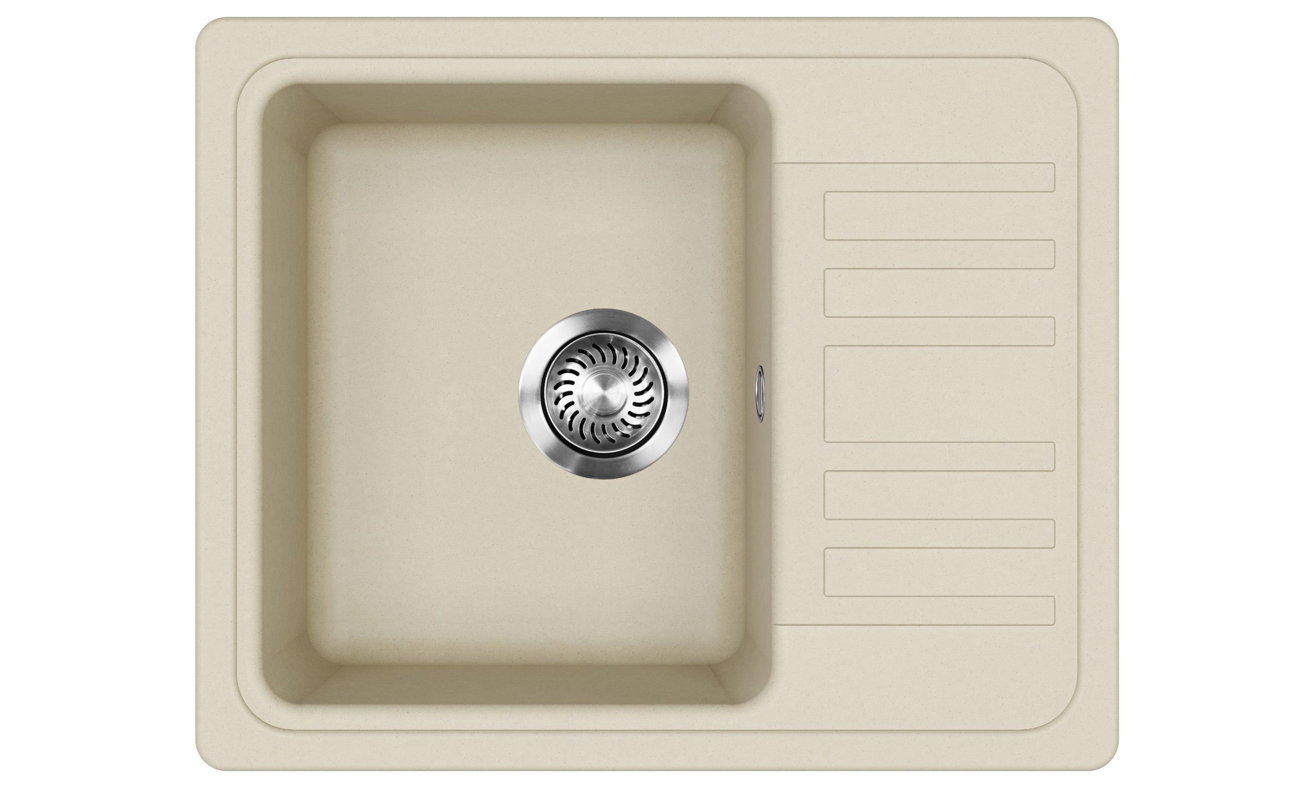 Evido Home 45S compact csepptálcás gránit mosogató 575 x 460 mm bézs - 105549