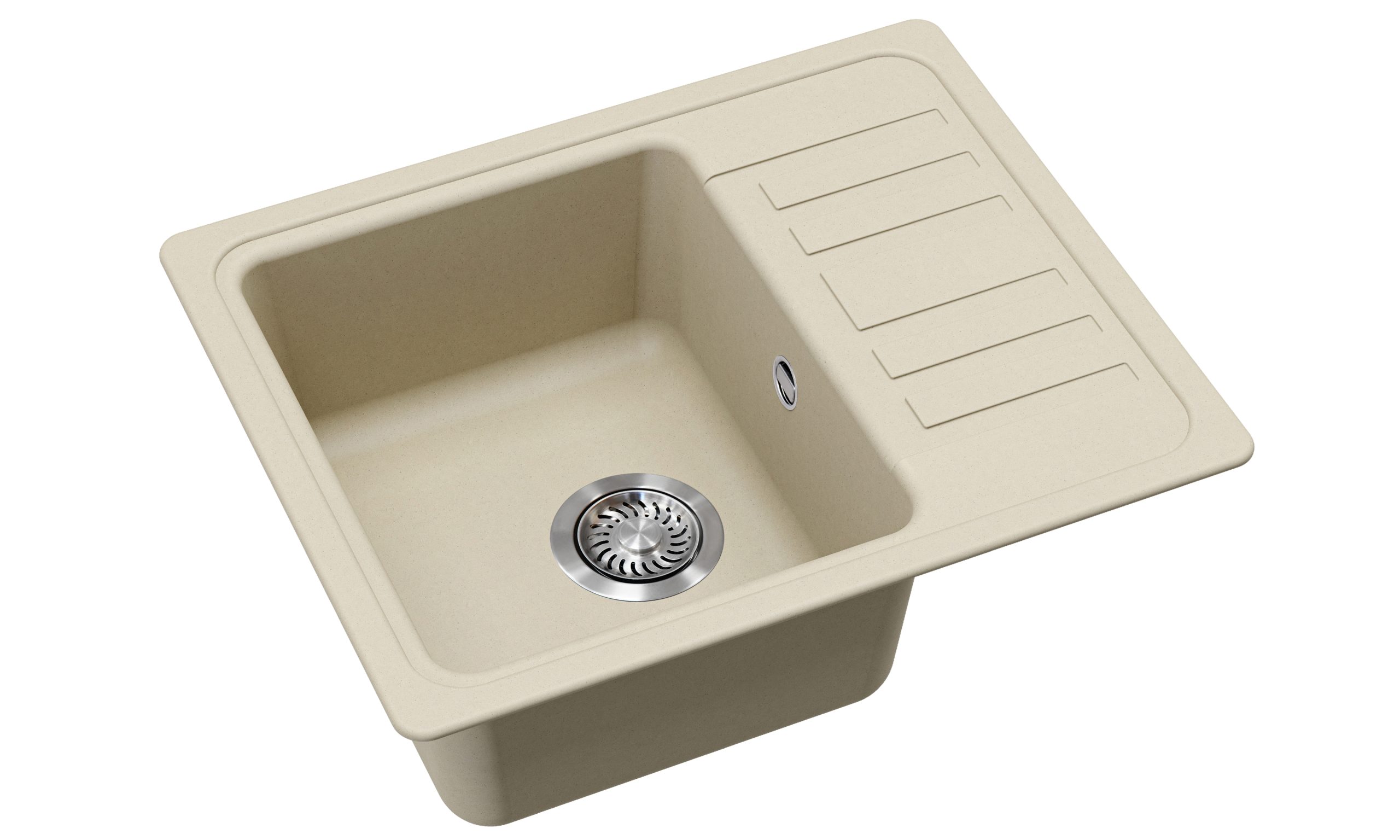 Evido Home 45S compact csepptálcás gránit mosogató 575 x 460 mm bézs - 105549 - Image 2