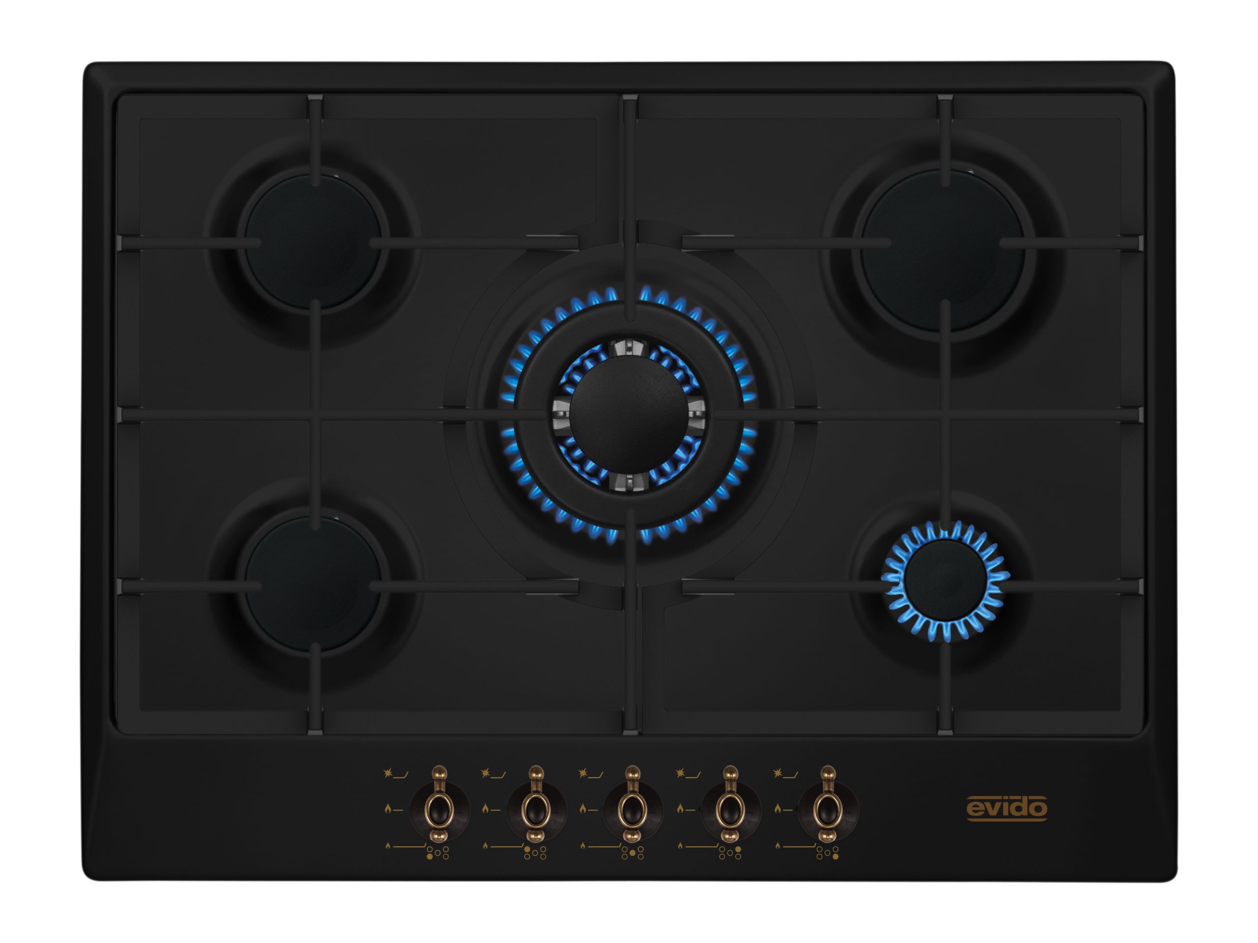 Evido RUSTIC-H 70A gáz főzőlap 70 cm antracit/bronz - HGR70A-1 - Image 3