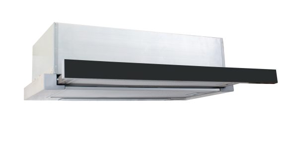 Evido SLIMLUX 50GB teleszkópos kihúzható páraelszívó inox/fekete üveg fronttal - CHT5GB-4