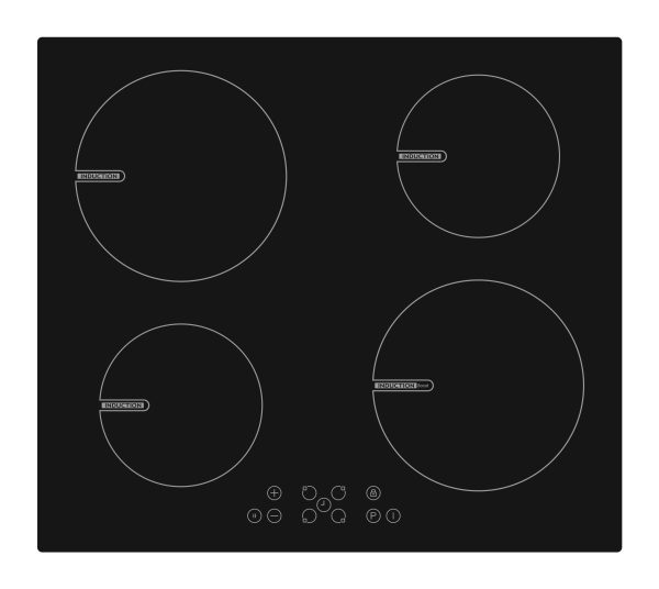 Evido VETRO 60IB indukciós beépíthető főzőlap 60 cm fekete - HIV6TB-3