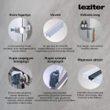Mila hidromasszázs zuhanykabin - fekete - Image 4