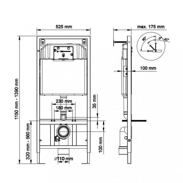 K-50 Slim falba építhető wc tartály - Image 2
