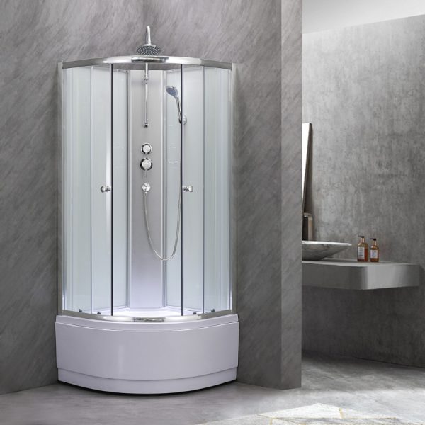 Karolino 80 white mélytálcás hátfalas zuhanykabin - KAROLINO80W - Image 2