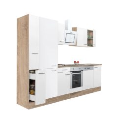 Yorki 310 konyhablokk sonoma tögy korpusz,selyemfényű fehér fronttal - L310STFH-SUT-PSZ