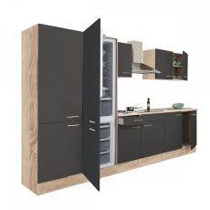 Yorki 330 konyhablokk sonoma tögy korpusz,selyemfényű antracit fronttal -  L330STAN-PSZ-AF