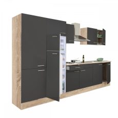 Yorki 330 konyhablokk sonoma tögy korpusz,selyemfényű antracit fronttal - L330STAN-PSZ-FF