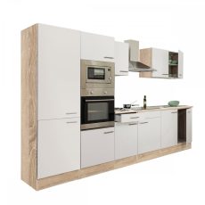 Yorki 330 konyhablokk sonoma tölgy korpusz,selyemfényű fehér fronttal - L330STFH-PSZ