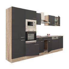 Yorki 340 konyhablokk sonoma tögy korpusz,selyemfényű antracit fronttal - L340STAN-PSZ