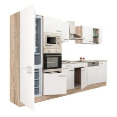 Yorki 340 konyhablokk sonoma tögy korpusz,selyemfényű fehér fronttal - L340STFH-AF