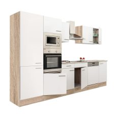 Yorki 340 konyhablokk sonoma tögy korpusz,selyemfényű fehér fronttal -  L340STFH-PSZ
