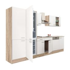 Yorki 340 konyhablokk sonoma tögy korpusz,selyemfényű fehér fronttal - L340STFH-PSZ-AF