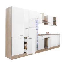 Yorki 360 konyhablokk sonoma tögy korpusz,selyemfényű fehér fronttal -  L360STFH-PSZ-FF