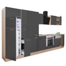 Yorki 370 konyhablokk sonoma tögy korpusz,selyemfényű antracit fronttal - L370STAN-SUT-PSZ-FF