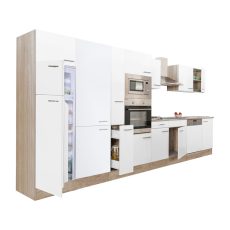 Yorki 430 konyhablokk sonoma tögy korpusz,selyemfényű fehér fronttal -  L430STFH-FF