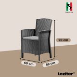 Lima műrattan karfás szék - Image 3