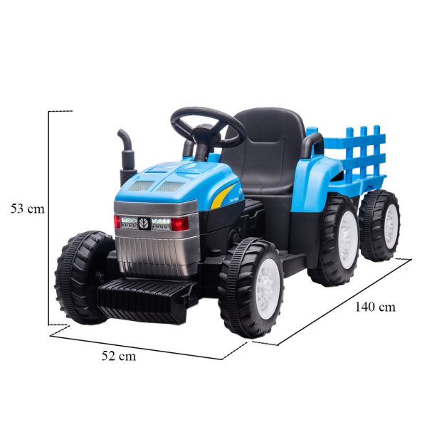 Elektromos traktor New Holland kék - Image 3