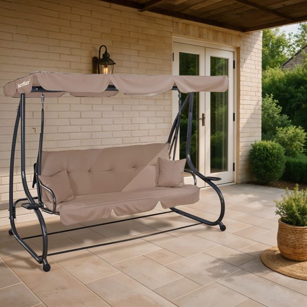 Bellavista Slim beige kerti hintaágy - LHA-200-BEI - Image 2