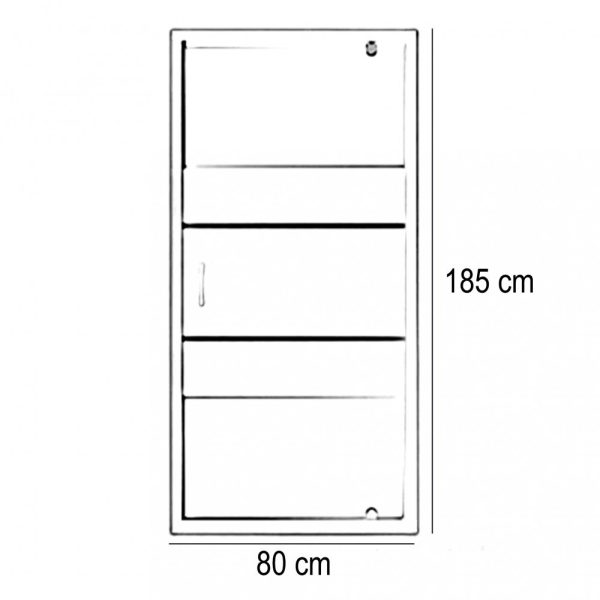 Intimo 80x185 cm zuhanyajtó - Image 10