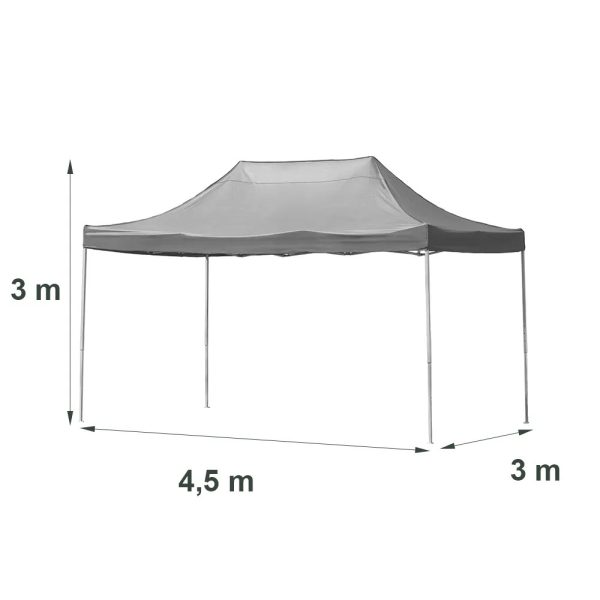 Összecsukható kerti pavilon 3x4,5 m - Image 5