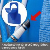 Medencecső tartókonzol 38 mm kék - Image 3
