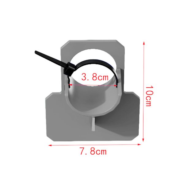 Medencecső tartókonzol 38 mm szürke - Image 5