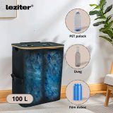 Szelektív palackgyűjtő két rekeszes 140l fehér - LPGY2-140-WH - Image 5
