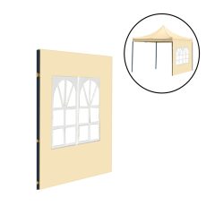 Kerti pavilon ablakos oldalfal ponyva 3x3 m - LPOPA-30-BEIGE