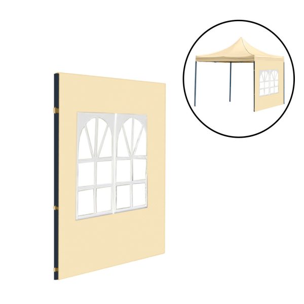 Kerti pavilon ablakos oldalfal ponyva 3x3 m - LPOPA-30-BEIGE