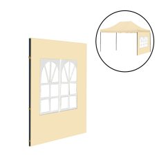 Kerti pavilon ablakos oldalfal ponyva 3x4 m - LPOPA-40-BEIGE