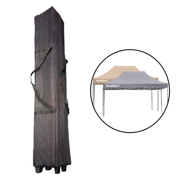 Kerti pavilon táska kerékkel 3x4-3x4,5 m - LPTK-4045-BLACK