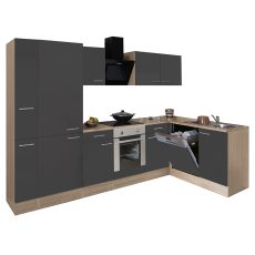 Yorki 310 sarok konyhablokk sonoma tölgy korpusz, selyemfényű antracit fronttal - LS310STAN-SUT-PSZ