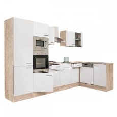 Yorki 340 sarok konyhablokk sonoma tölgy korpusz,selyemfényű fehér fronttal - LS340STFH-PSZ
