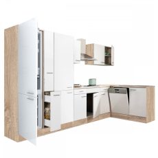 Yorki 370 sarok konyhablokk sonoma tölgy korpusz,selyemfényű fehér fronttal - LS370STFH-PSZ-AF