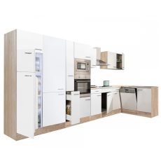 Yorki 430 sarok konyhablokk sonoma tölgy korpusz,selyemfényű fehér fronttal -  LS430STFH-FF