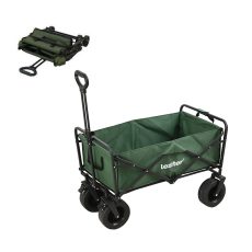 Összecsukható prémium kerti strandkocsi zöld - LSZK088-GREEN