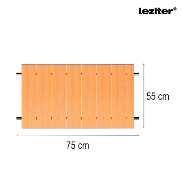 Összecsukható standard kerti strandkocsi asztallal szürke - Image 4