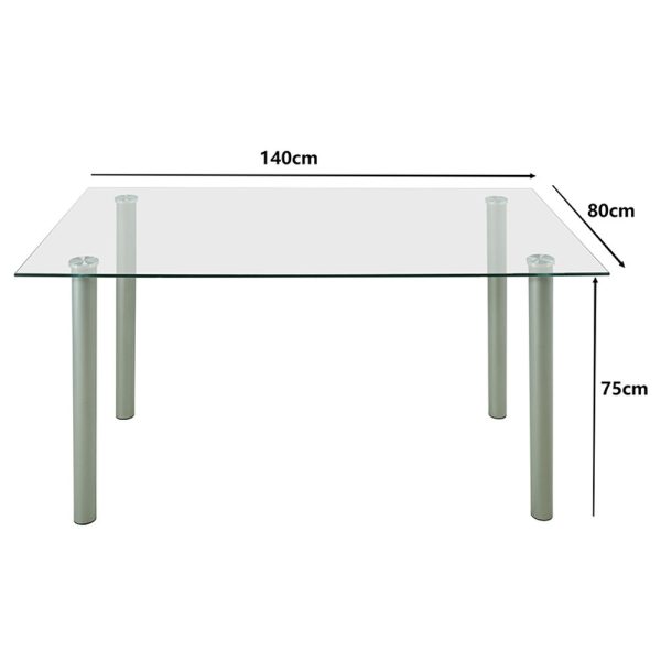 Verna 6+1 étkező garnitúra fehér-fekete - Image 3
