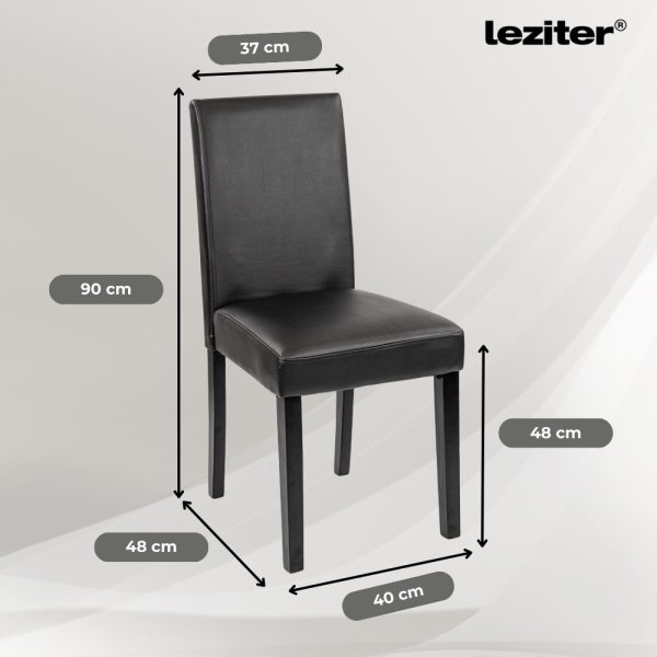 Cadiz 6+1 étkező garnitúra fehér-fekete - Image 3