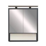 Luna 60 felső tükrös szekrény, antracit - LUNA60FANT - Image 2