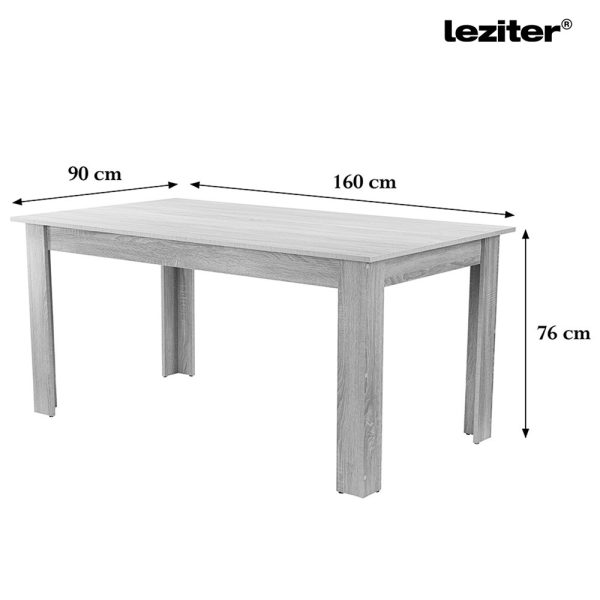 Lola 6+1 étkező garnitúra fehér-fehér - LYET160F_DA232AW_6 - Image 3
