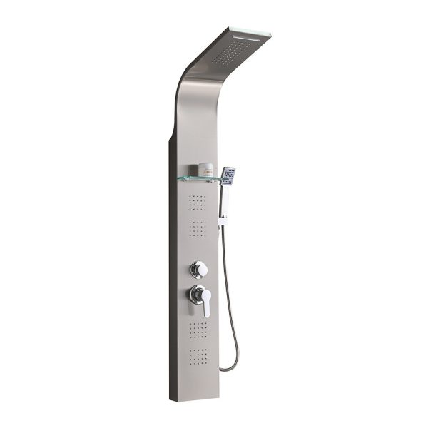 Alegro Silver hidromasszázs zuhanypanel, rozsdamentes acél - LZP-930