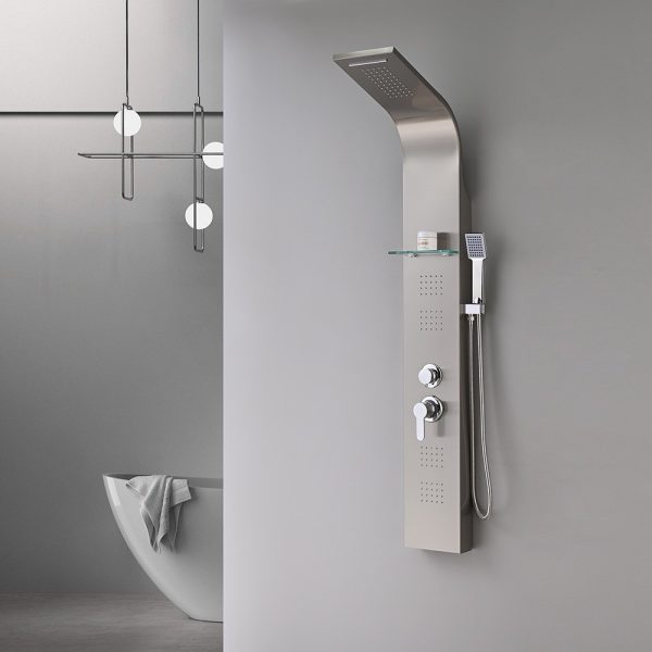 Alegro Silver hidromasszázs zuhanypanel, rozsdamentes acél - LZP-930 - Image 3