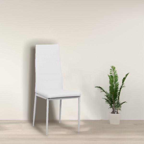 Tino NOVA Étkezőszék, fehér színben - MDC-001-White - Image 2