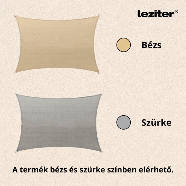 Rana napvitorla négyszög alakú 3x4 m szürke - Image 5