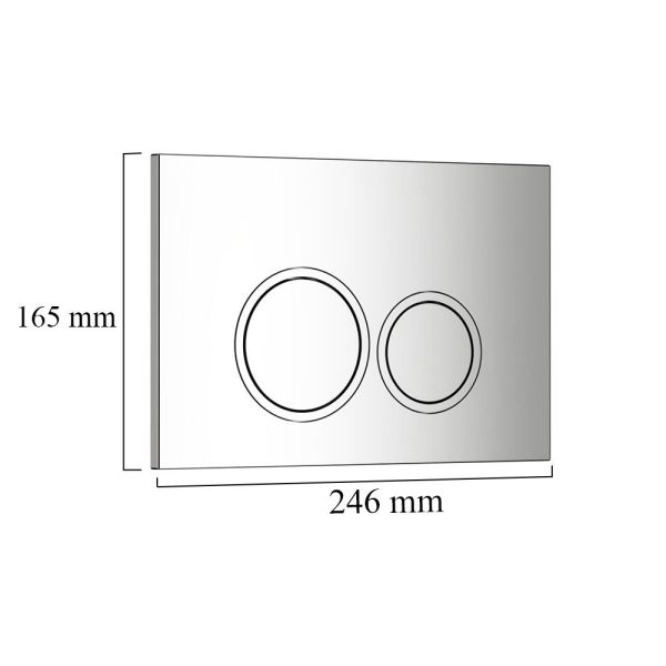 Roya 82CHR falba építhető WC tartály szett - Image 5
