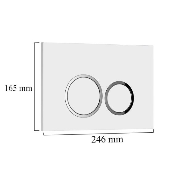 Roya Tina 82W falba építhető WC tartály szett - Image 5
